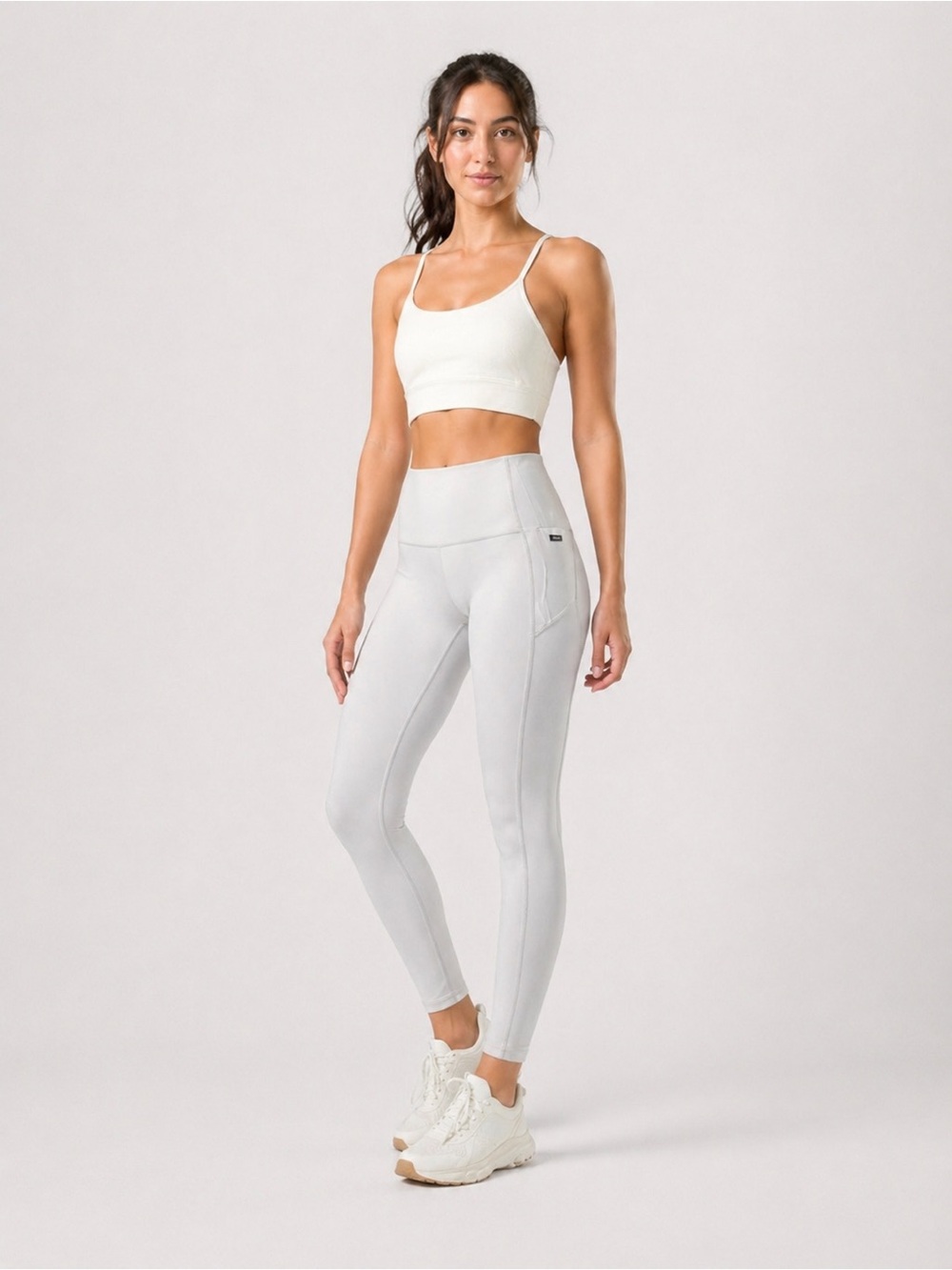 Patagonia High Rise Leggings S Light Gray Athletic Yoga Workout Activewear